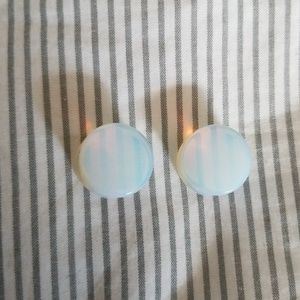 1/2" iridescent opal plugs